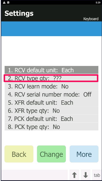 finale inventory scanner setting