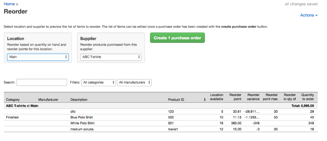 How to quickly reorder items on