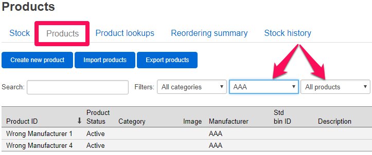 finale inventory predefined fields