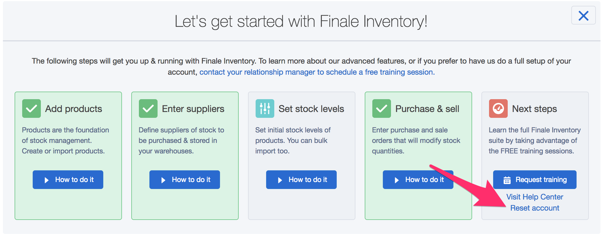 delete a product in finale inventory