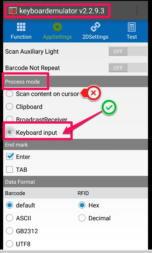 finale inventory scanner