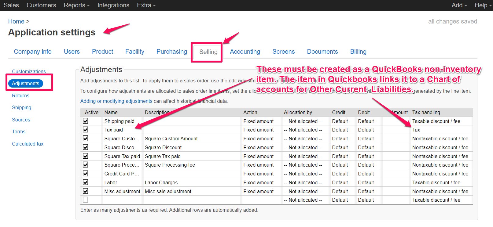 finale inventory create invoice