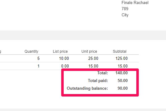 finale inventory batch print invoice